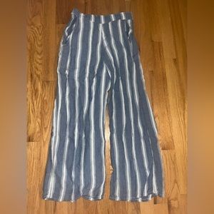 Hollister Striped Wide Leg Palazzo Pants